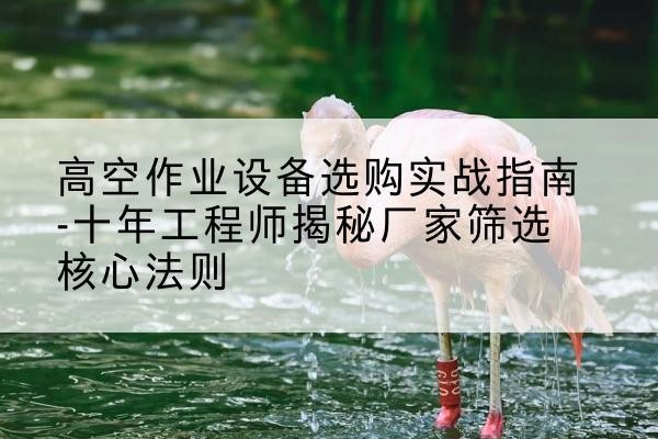 龙马潭剪叉式升降机厂家-高空作业设备选购实战指南-十年工程师揭秘厂家筛选核心法则