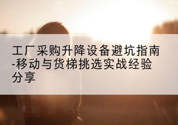 龙马潭移动式升降机怎么选-工厂采购升降设备避坑指南-移动与货梯挑选实战经验分享